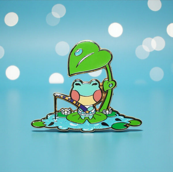 Fishing Lily Enamel Pin