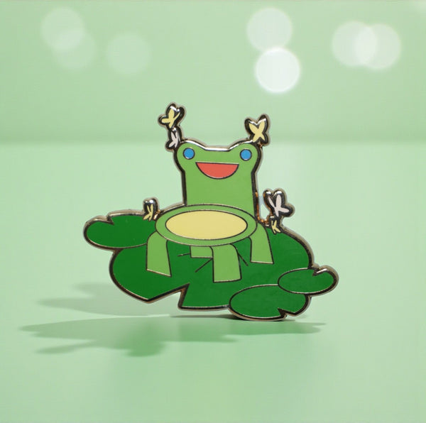Froggy Chair Enamel Pin
