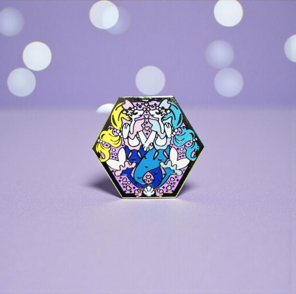 Primarina Hexagon Enamel Pin