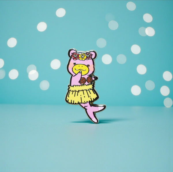 Hula Slowpoke Enamel Pin