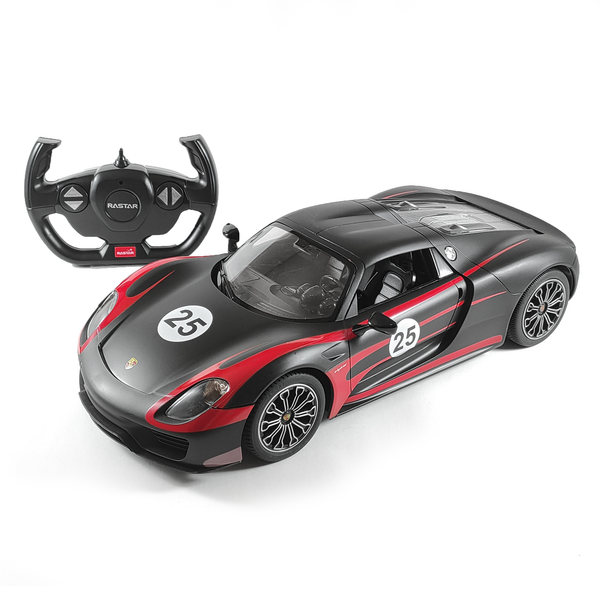 1/14 Rastar Porsche 918 Spyder RC Car Black