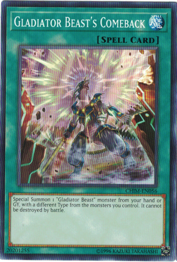 GLADIATOR BEAST'S COMEBACK