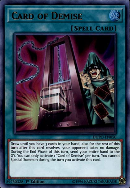 CARD OF DEMISE