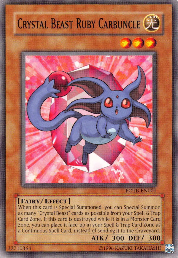 CRYSTAL BEAST RUBY CARBUNCLE