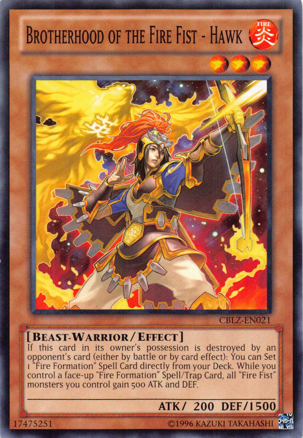 BROTHERHOOD OF THE FIRE FIST - HAWK